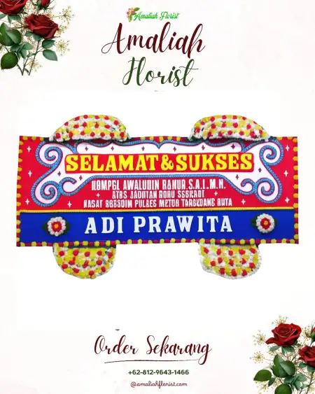 Papan Bunga Ucapan Selamat Jodipan