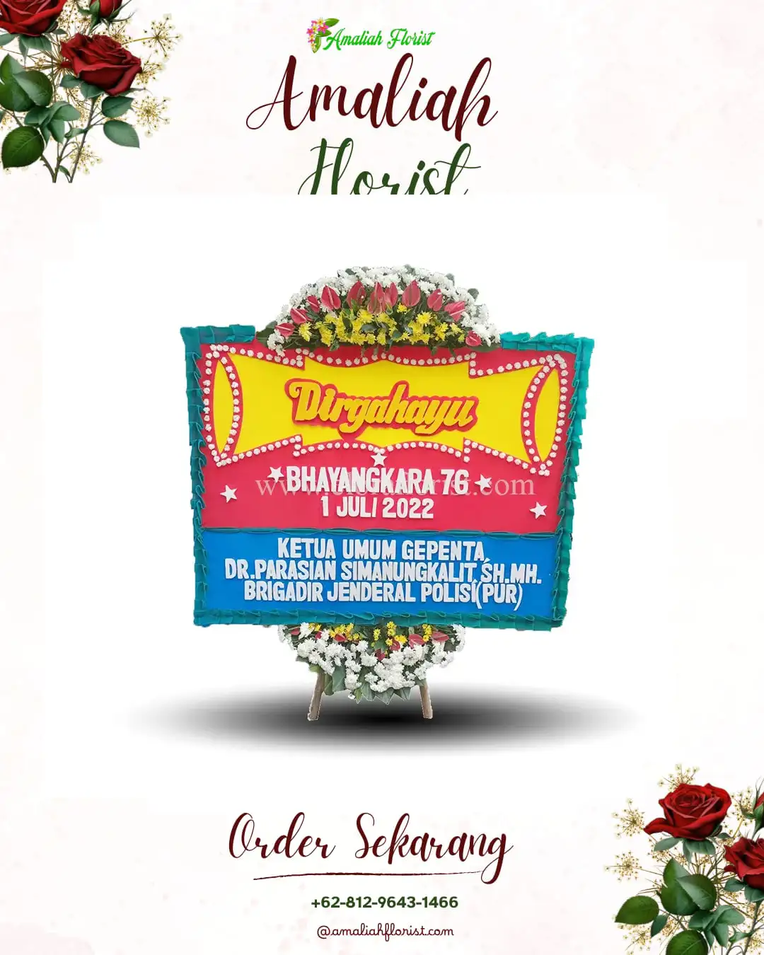 Papan Bunga HUT Ulang Tahun Jodipan